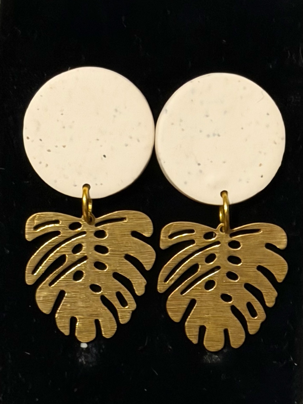 Monstera Leaf Earrings